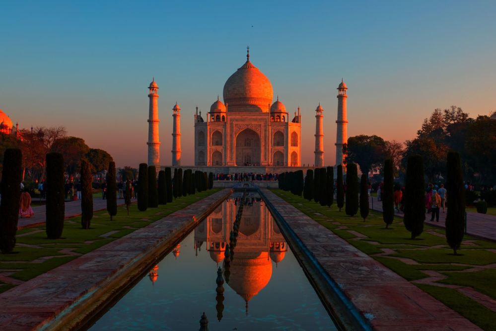 Imagen de Atardecer en el Taj Mahal