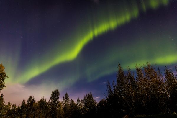 Ruta por las auroras boreales en Alaska