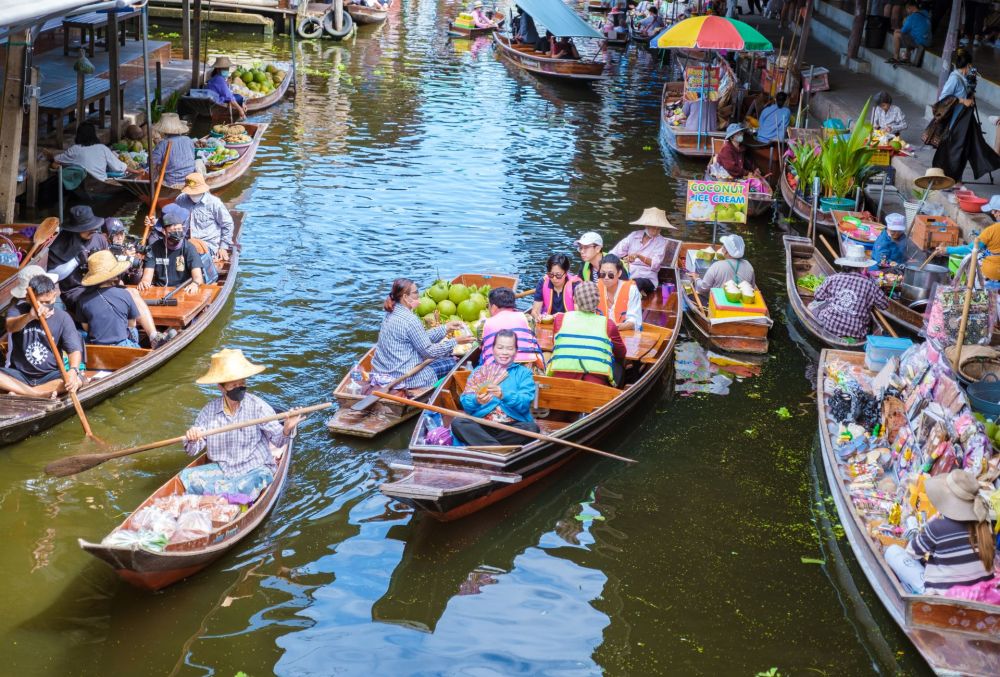 Visita a mercados de Tailandia